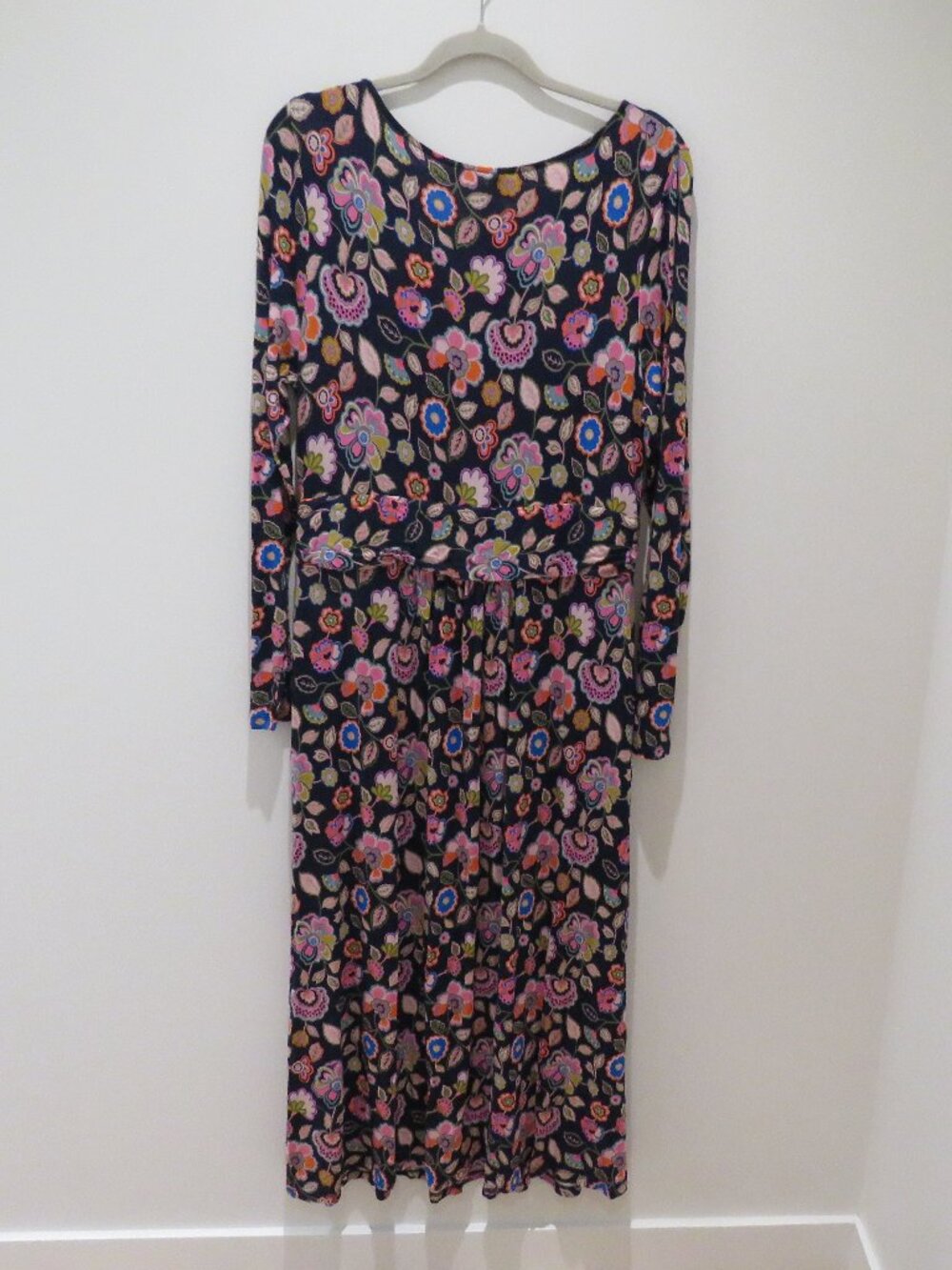 BODEN Amelie Long Sleeve Midi Sheath Stretch Dress Cascade Bloom Floral 12 - Picture 11 of 15
